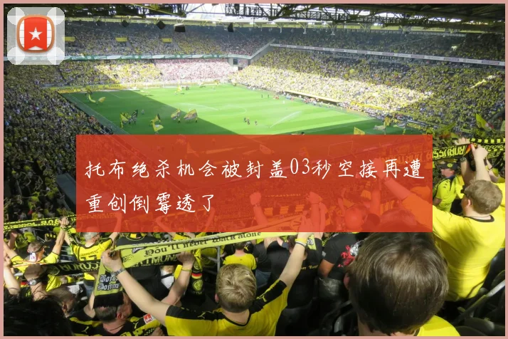 托布绝杀机会被封盖03秒空接再遭重创倒霉透了