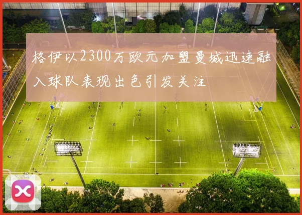 格伊以2300万欧元加盟曼城迅速融入球队表现出色引发关注