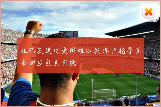 祖巴茨进攻受限难以发挥卢指导无奈回应包夹困境